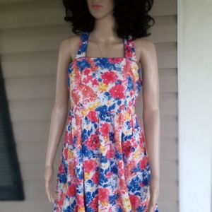 NWOT! BLOOME GIRLS FLORAL HALTER DRESS
